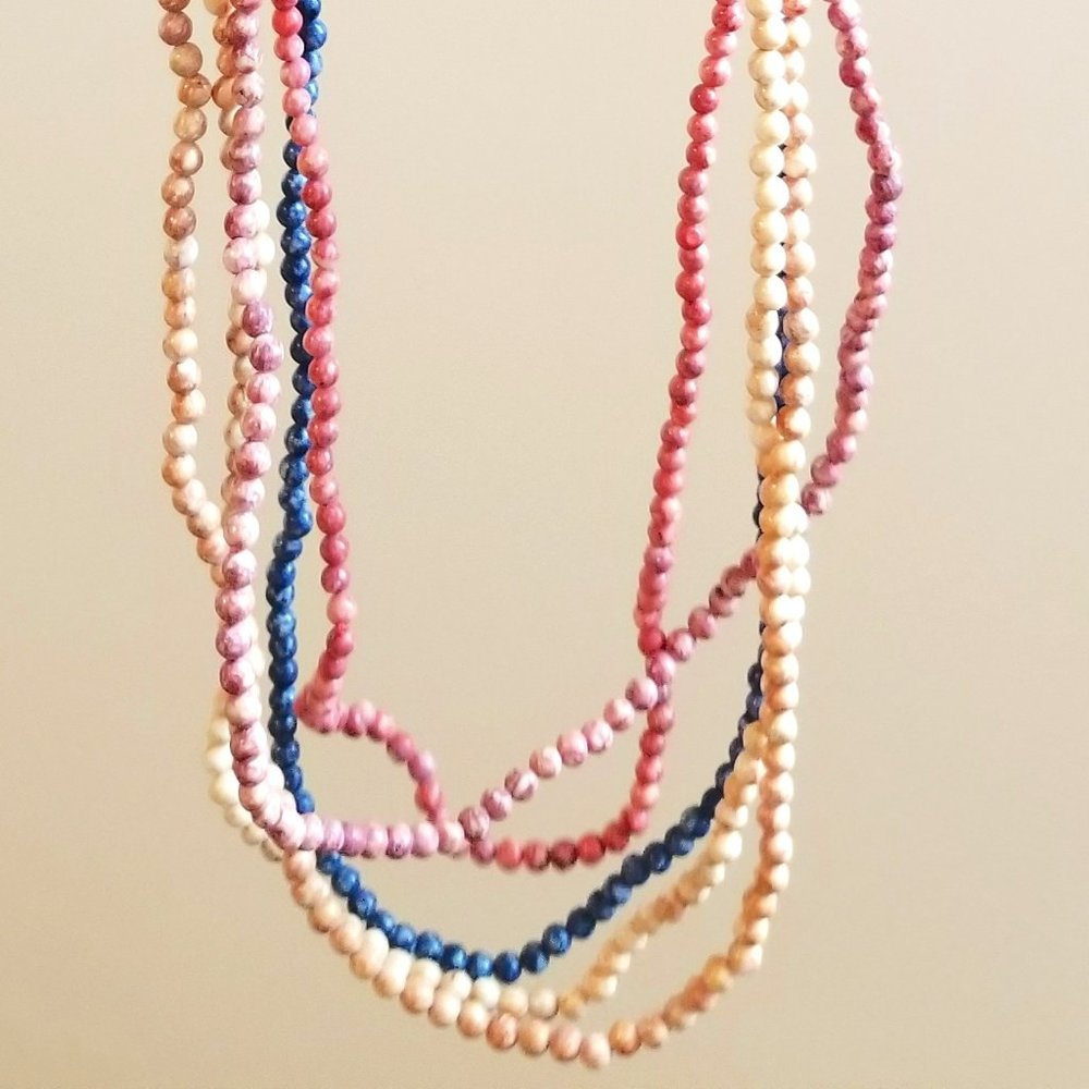 quartz 5 necklaces